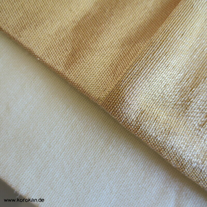 Fukuro Obi große Sakura Blüten auf gold
