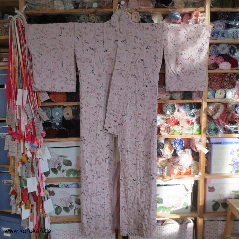 Lurex Blätterstreifen Komon Kimono Seide - als Materiallager