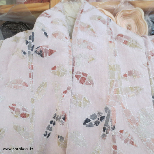 Lurex Blätterstreifen Komon Kimono Seide - als Materiallager