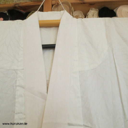 weiße Chrysanthemen Juban Unterkimono, Krageneinsteller