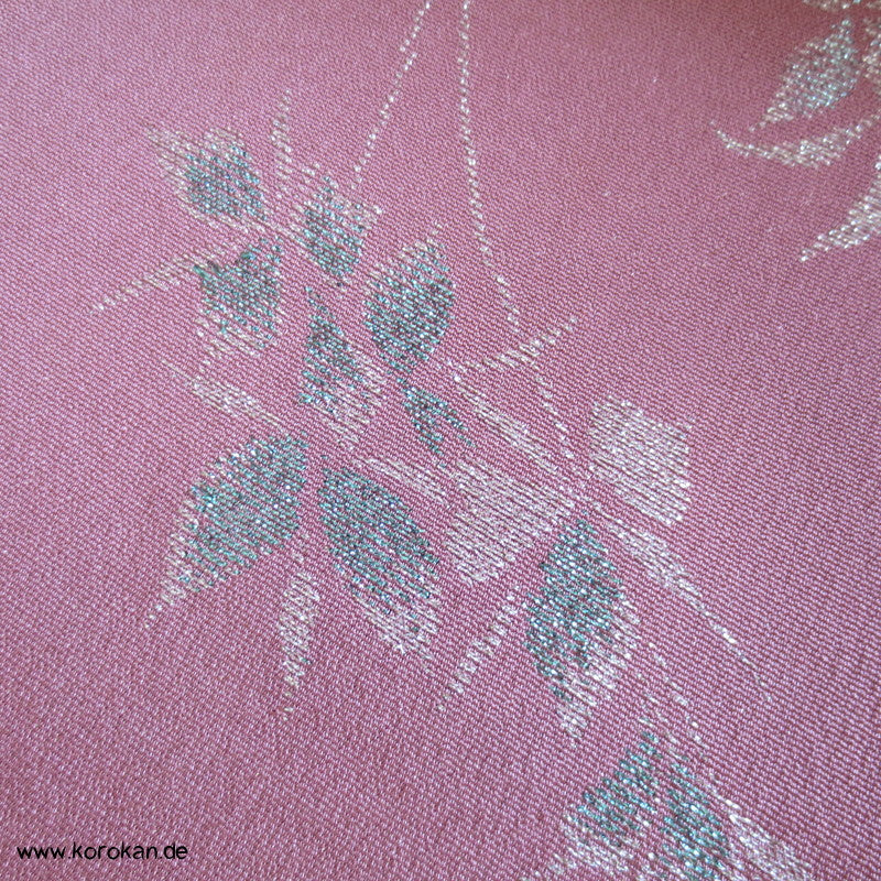 Lurex Blätter, Zweige Kimono Jacquard
