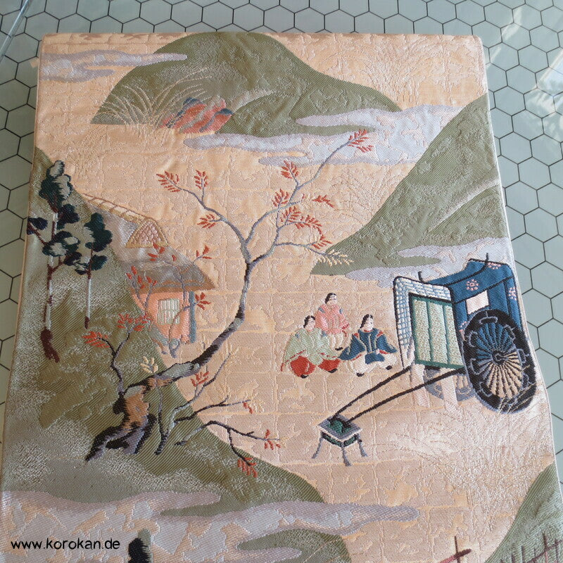 Fukuro Obi Heian Gartenszene