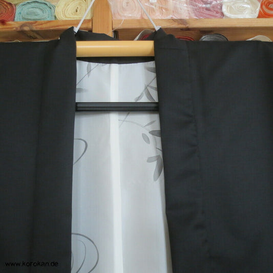 Haori Kimono Jacke 120'er Cool Wool Anzugstoff , handgemaltes Futter, Anfertigung
