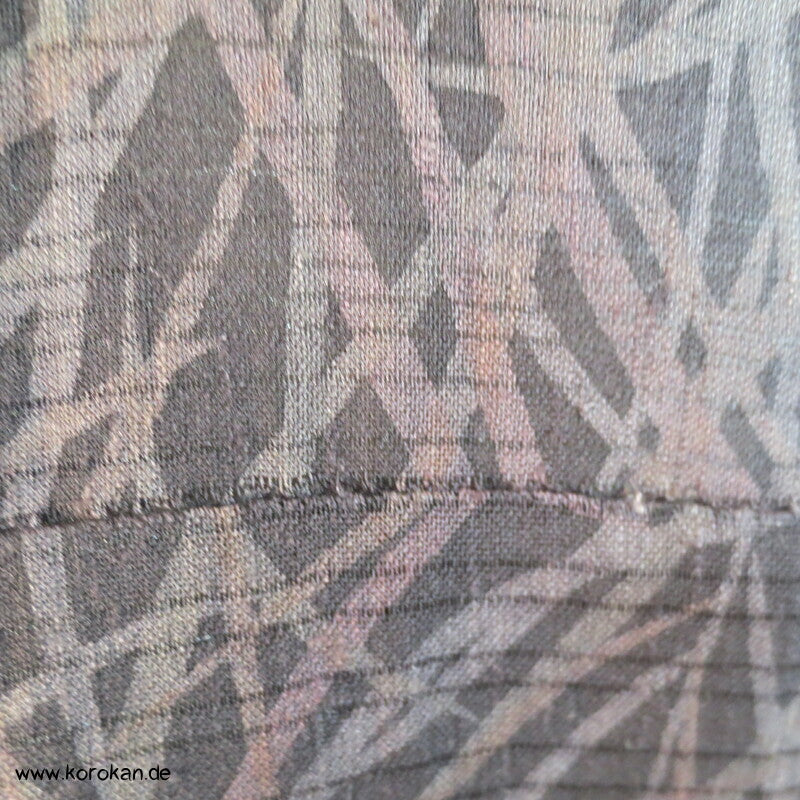 dunkle Gräser Hitoe halbtransparenter Kimono Rho Seide