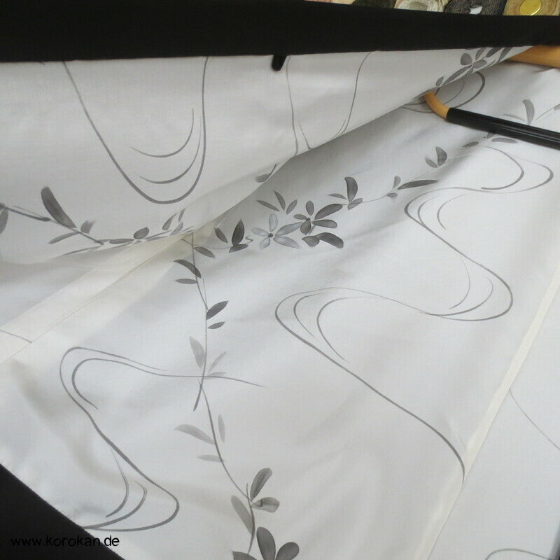Haori Kimono Jacke 120'er Cool Wool Anzugstoff , handgemaltes Futter, Anfertigung