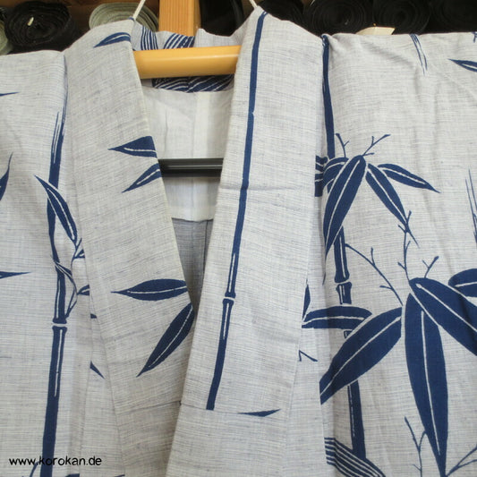 Bambus auf grober Leinwand hausgemachter Yukata