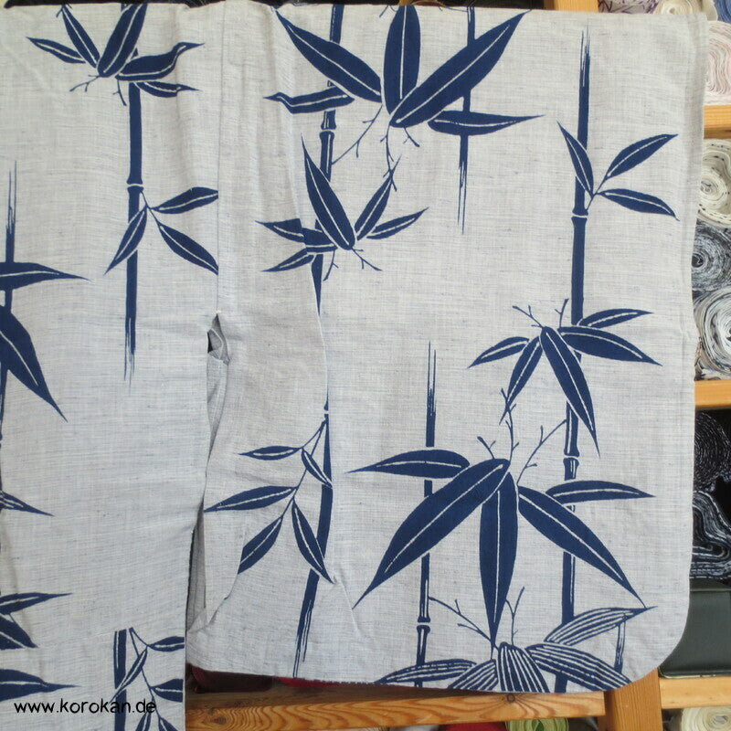 Bambus auf grober Leinwand hausgemachter Yukata