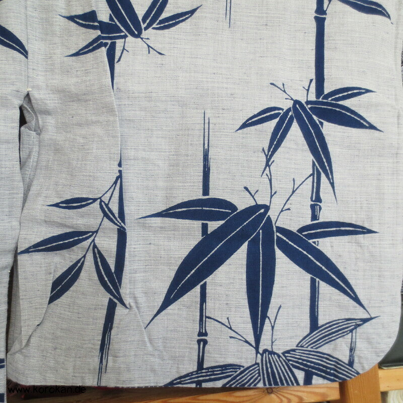 Bambus auf grober Leinwand hausgemachter Yukata