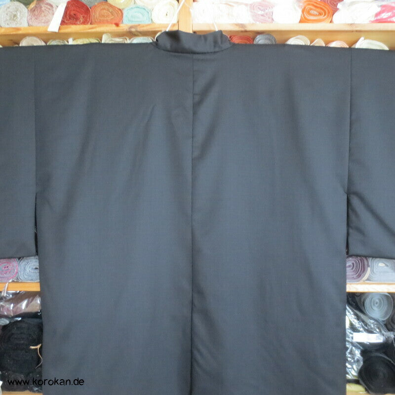 Haori Kimono Jacke 120'er Cool Wool Anzugstoff , handgemaltes Futter, Anfertigung