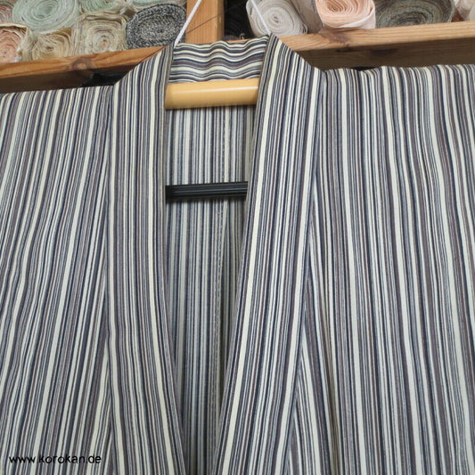 feine Streifen leichter Hitoe Männer Kimono