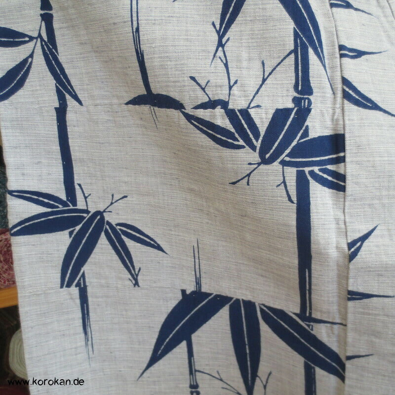 Bambus auf grober Leinwand hausgemachter Yukata