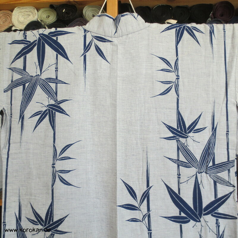 Bambus auf grober Leinwand hausgemachter Yukata