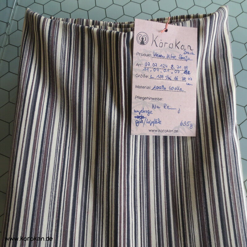 feine Streifen leichter Hitoe Männer Kimono