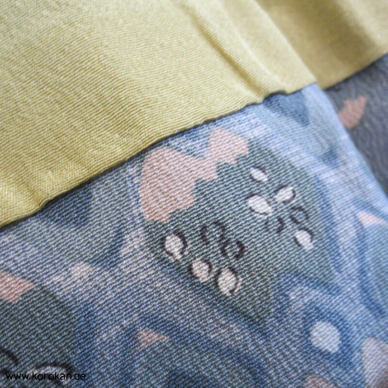 graublau - seladon Rauten Haori Kimono Jacke mit Himo