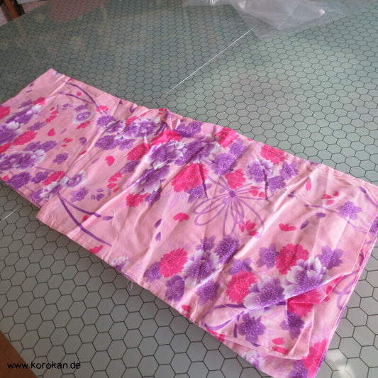 rosa lila Sakura originalgehefteter Yukata