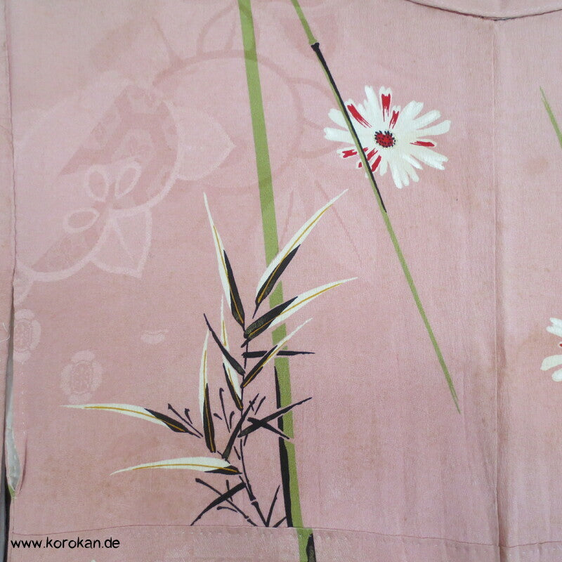 Bambus über Rinzu Damast Komon Kimono