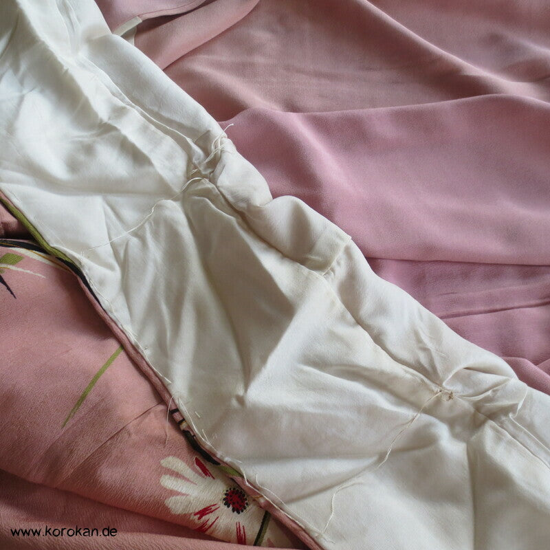 Bambus über Rinzu Damast Komon Kimono
