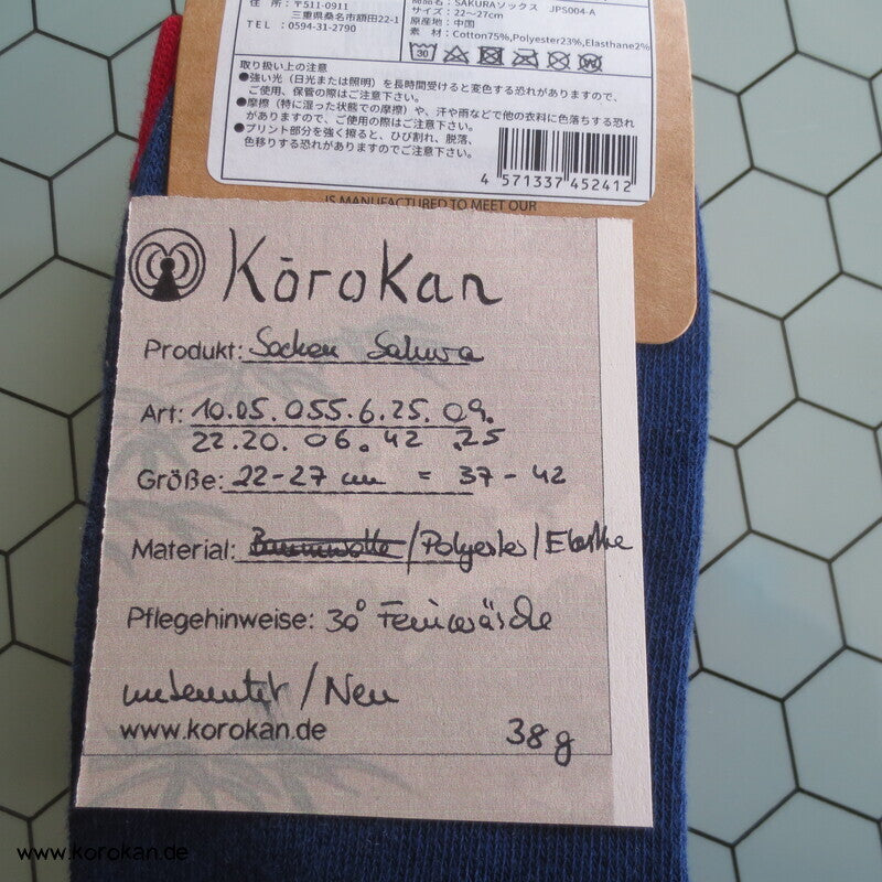 bunte Japan Socken Fuji oder Sakura