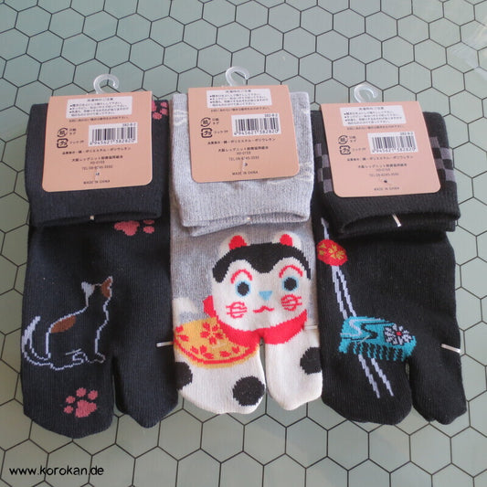 japanische Baumwoll Zehentrenner Tabi Socken