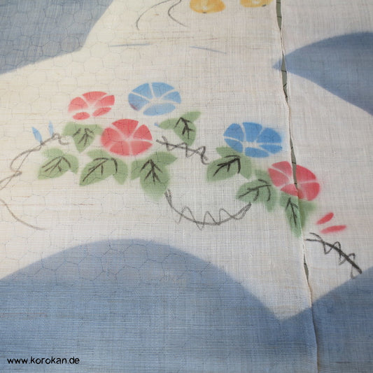 Noren Vorhänge aus Hanf mit Fächern