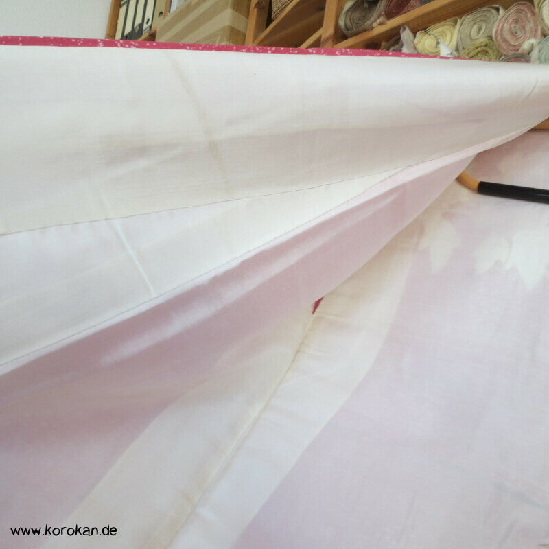 gedeckt pinkiger Päonien Seidencrepe Homongi Kimono