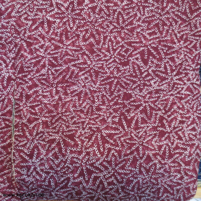 Ahornblätter Haori Kimono Jacke, Shibori Imitat, mit Himo