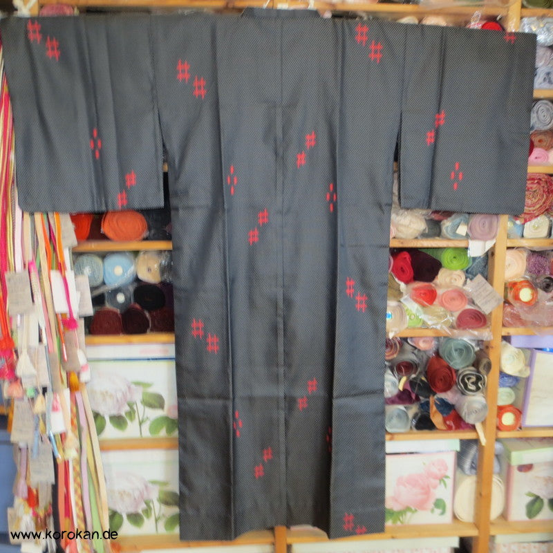 Igeta Kreuz Muster Michiyuki Regenmantel