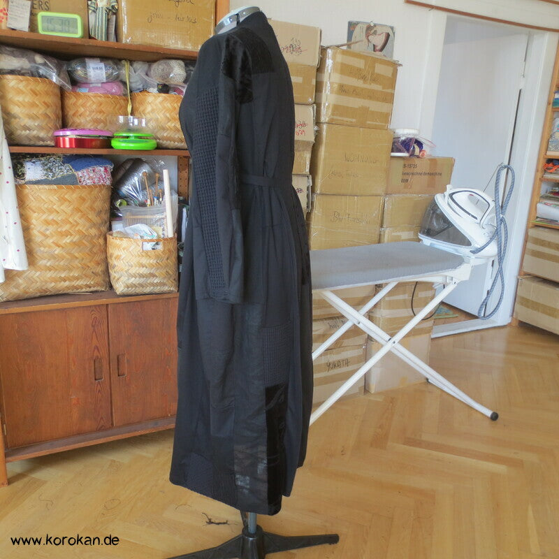 Das Abnehm Kleid - schwarzes Patchwork