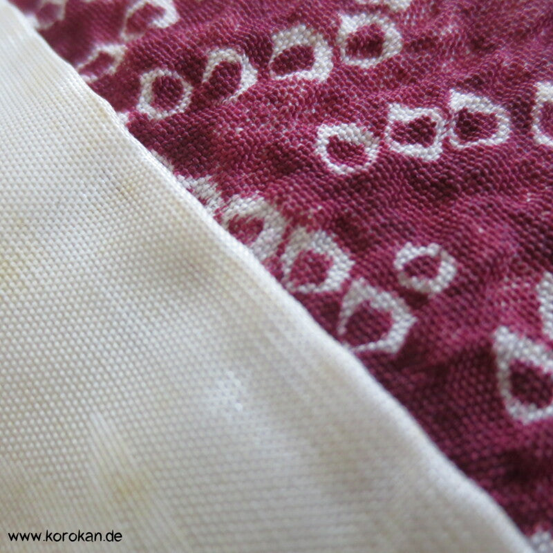 Ahornblätter Haori Kimono Jacke, Shibori Imitat, mit Himo