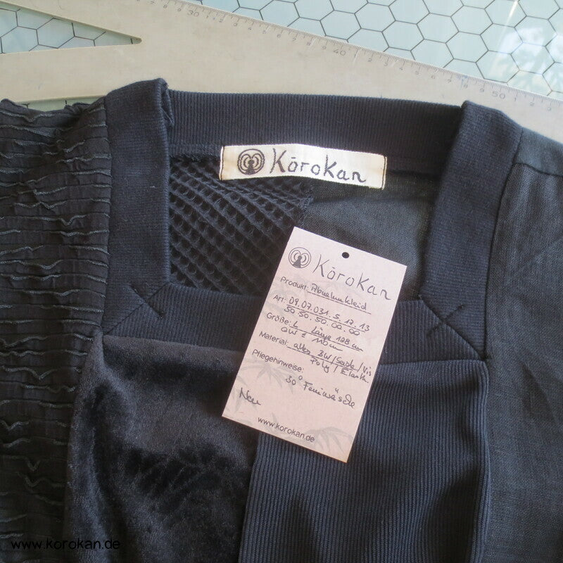 Das Abnehm Kleid - schwarzes Patchwork
