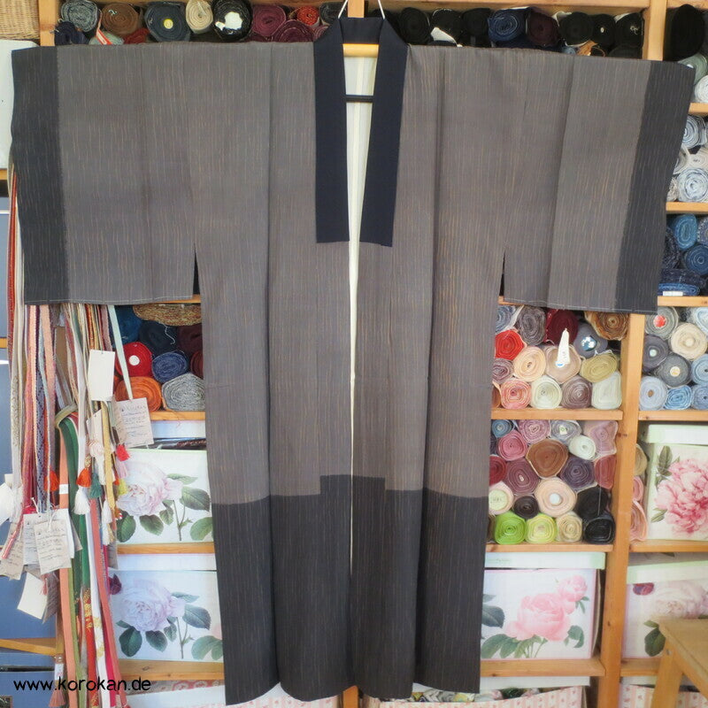 Itajime Shibori Seide Juban Unter - Kimono