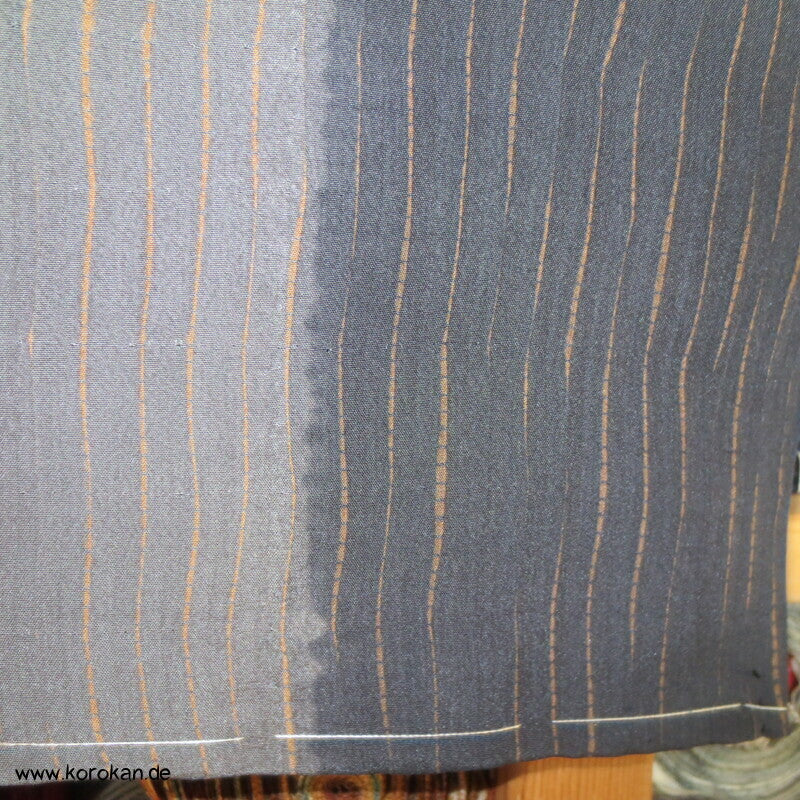 Itajime Shibori Seide Juban Unter - Kimono