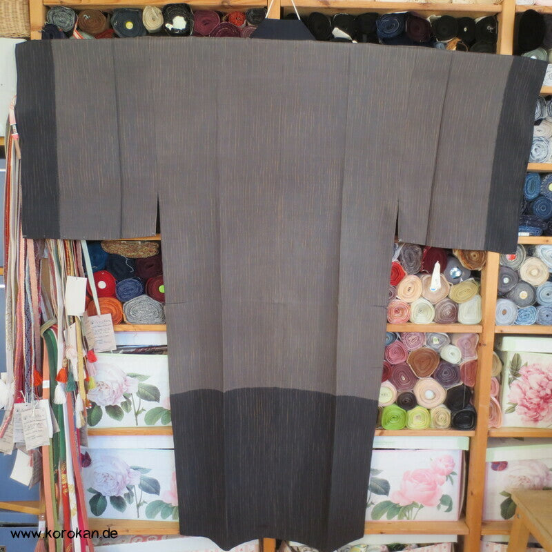 Itajime Shibori Seide Juban Unter - Kimono