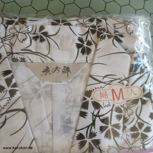 Nadeshiko Grasnelke schwarz weiß Nemaki - Schlaf Kimono