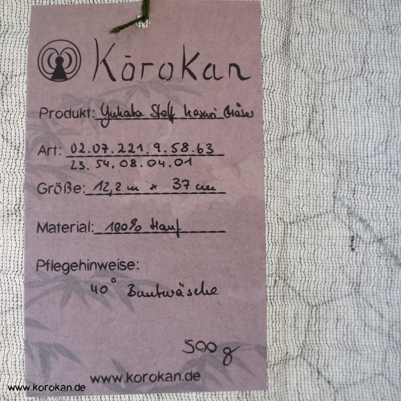 Blätter fein Yukata Hanf Stoff