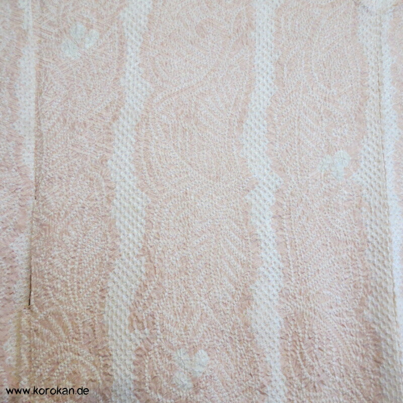 Full Shibori Blätterstreifen Seiden Haori Kimono Jacke