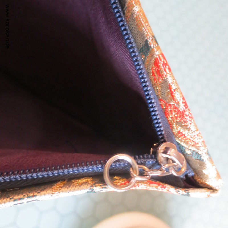 Juzu Pouch - Brokat Tasche mit Reißverschluss
