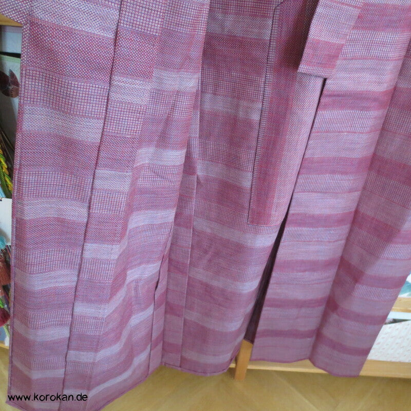 gewebte Musterstreifen Hitoe Kimono