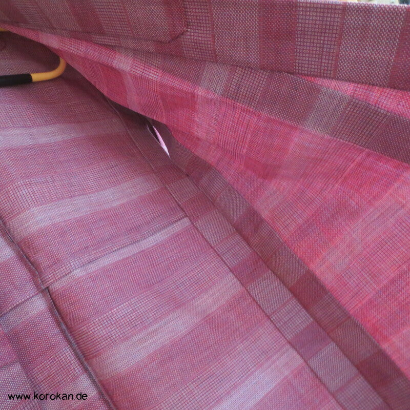 gewebte Musterstreifen Hitoe Kimono