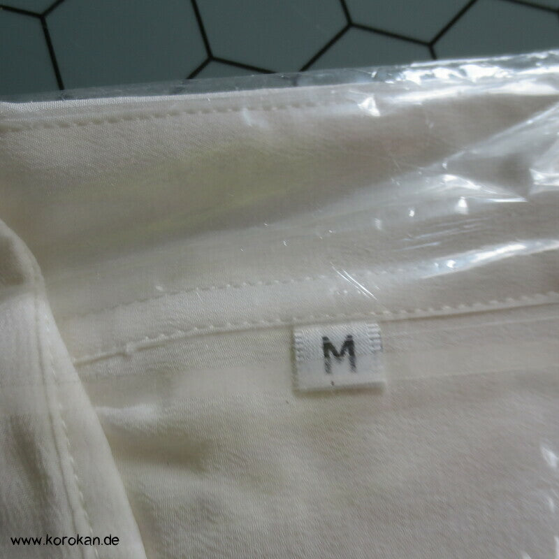 Crepe de Chine Seidenhemd natur , langarm