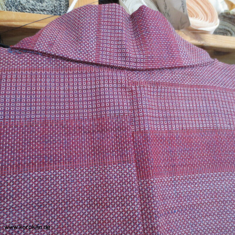 gewebte Musterstreifen Hitoe Kimono