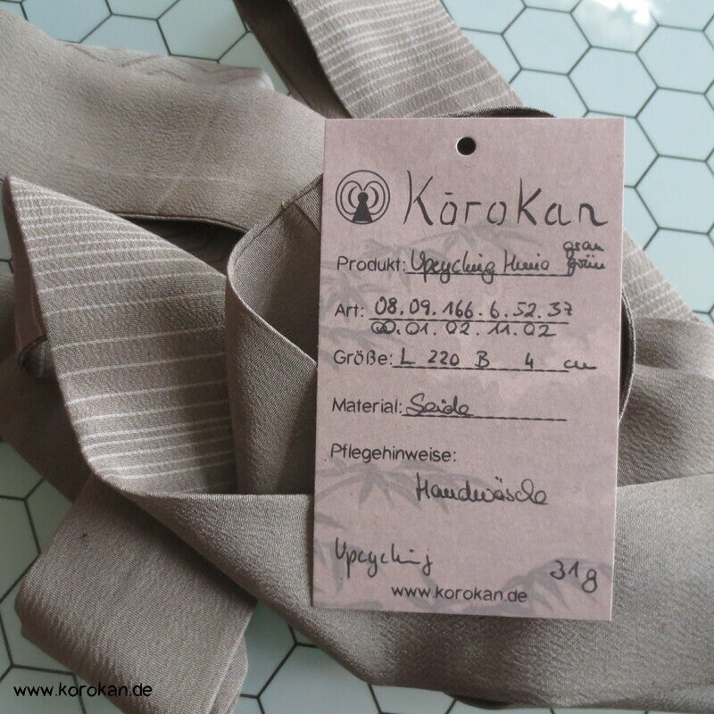 Upcycling Himo Kimono Bindeband, aus Kimono Seide