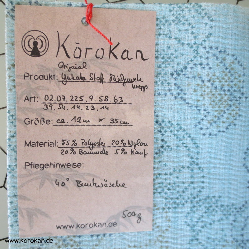 Blätter Krepp Yukata Kimono Tanmono