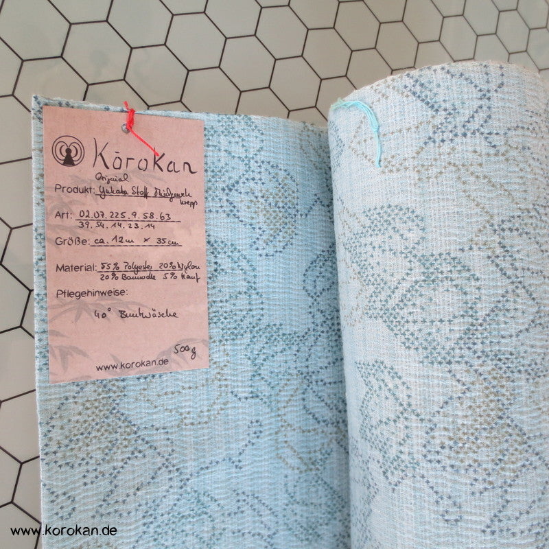 Blätter Krepp Yukata Kimono Tanmono