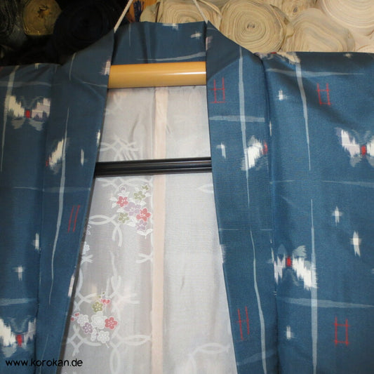 feine Meisen Seiden Schmetterlinge Haori Kimonojacke