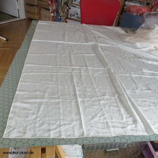 Sarong Seidentuch Crepe de Chine natur handrolliert