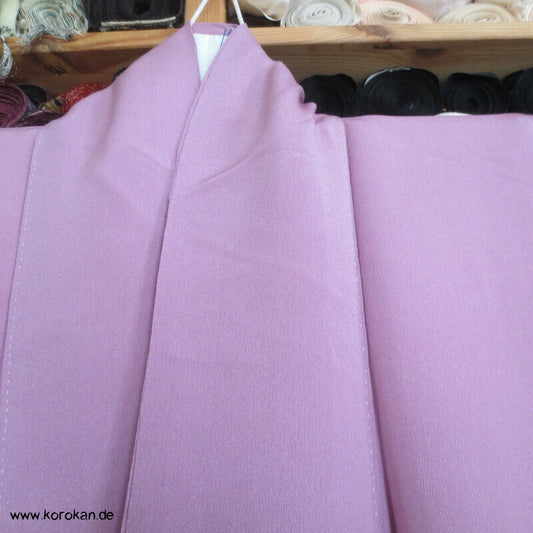 fliederrosa Chirimen Crepe Seide Iromuji Kimono