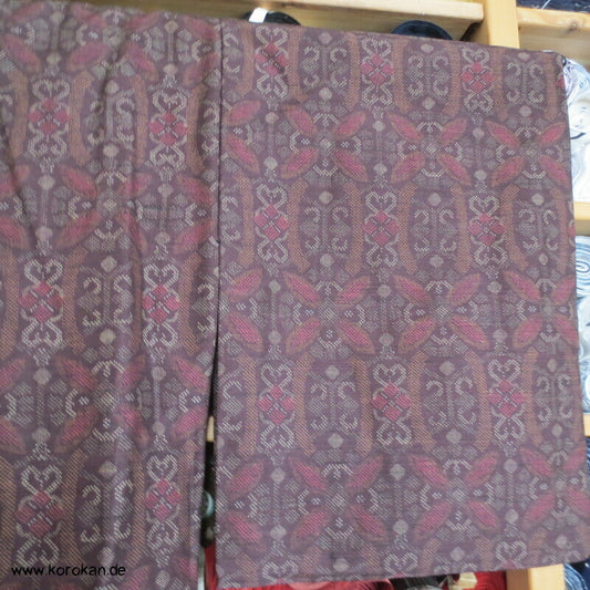 Oshima Muster Druck Hitoe ungefütterter japanischer Kimono