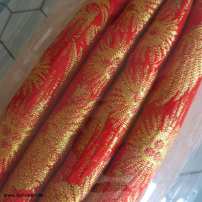 Marukuge, rot/ gold Pinien, Vintage aber neu