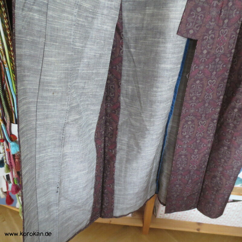 Oshima Muster Druck Hitoe Kimono